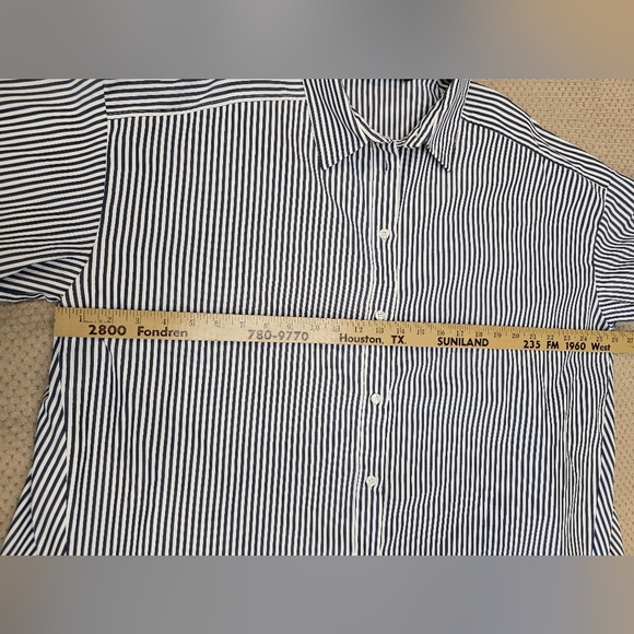 Zara Blue and White Striped Shirt Tunic Style Dress Oversized Size Small Medium - Picture 11 of 14